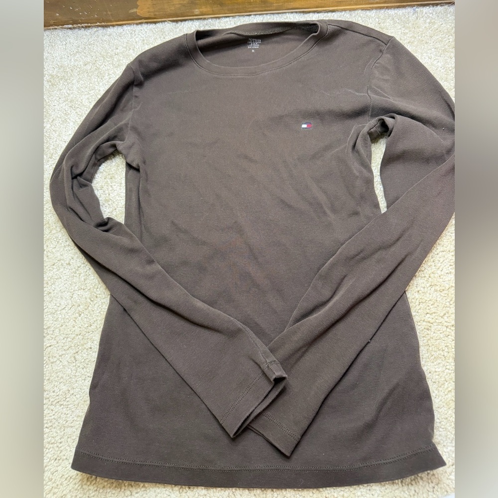 Tommy Hilfiger Brown Long Sleeve Shirt